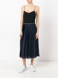 pleated contrast dress 