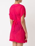 textured sheer beach dress