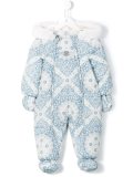 baroque print snowsuit