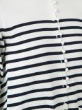 striped cupro insert cardigan