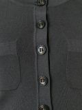 three quarter button neck sweater