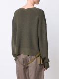 deep V-neck jumper