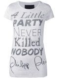 slogan print T-shirt