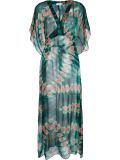 long length printed beach dress