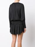 V-neck ruffled dress