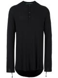 ribbed strap detail jersey