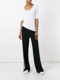 scoop neck T-shirt