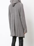 asymmetric zip hooded jumper 