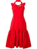 pleated hem dress