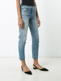 tapered cropped jeans