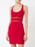 sheer detail dress