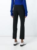 tape detail cropped trousers