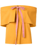 ribbon off-shoulder top