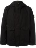 logo patch hooded jacket 