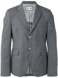 logo plaque button front blazer