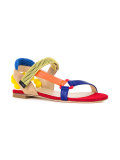 colour block sandals