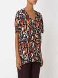 abstract print blouse