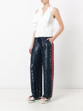 sequins flared trousers 