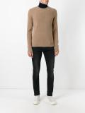 round neck ribbed jumper