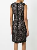V-neck fitted lace dress