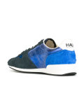 star print lace up trainers 