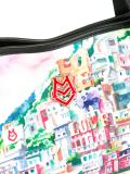 landscape print tote