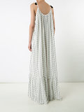 blurred stripe maxi dress