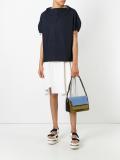 drawstring poplin top