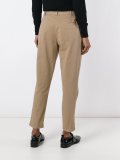 cropped pleated trousers