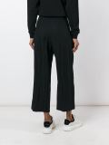 creased cropped trousers 