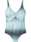 open back printed swimsuit