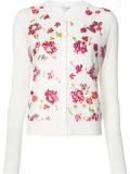 embroidered flowers cardigan 