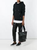 zip detail tote bag