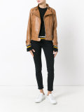 zip up biker jacket 