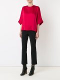 half sleeves crop blouse