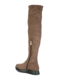 flat platform knee-length boots