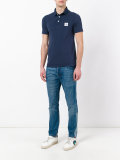 logo patch polo shirt 