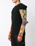 patterned sleeves jumper 