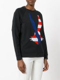 logo appliqué sweatshirt
