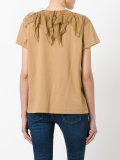 ruffled neck top
