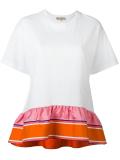 ruffled hem oversized T-shirt