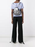metallic drawstring backpack