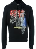 涂鸦印花连帽衫