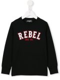 ’rebel‘印花套头衫