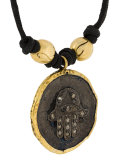 hamsa coin string pendant