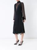 split panels sheer dress