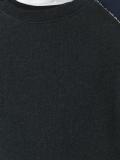 raw edge seam sweatshirt