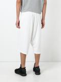 drop-crotch sweatshorts