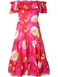 floral print flared dress
