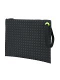 hand strap textured clutch